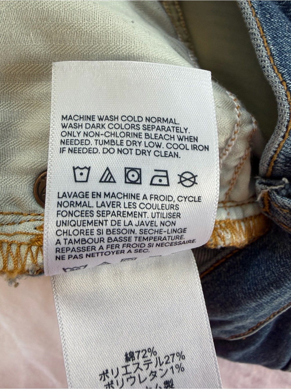 Lands' End Jeans Straight-Leg Blue size 8 - Picture 7 of 10